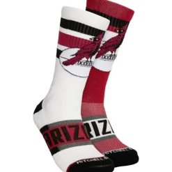 Mitchell & Ness Accessories-Hail Mary Crew Socks Arizona Cardinals