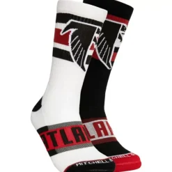 Mitchell & Ness Accessories-Hail Mary Crew Socks Atlanta Falcons