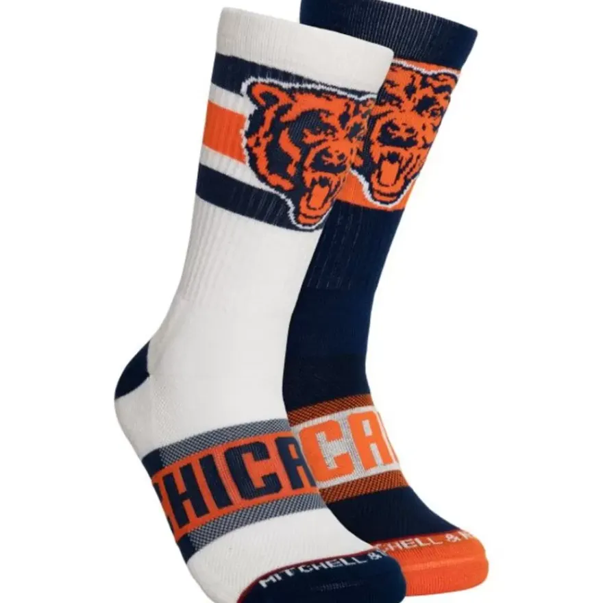 Mitchell & Ness Accessories-Hail Mary Crew Socks Chicago Bears