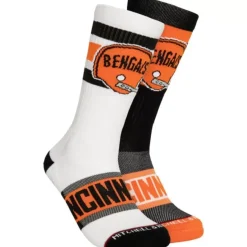 Mitchell & Ness Accessories-Hail Mary Crew Socks Cincinnati Bengals