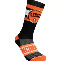 Mitchell & Ness Accessories-Hail Mary Crew Socks Cincinnati Bengals