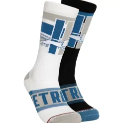 Mitchell & Ness Accessories-Hail Mary Crew Socks Detroit Lions