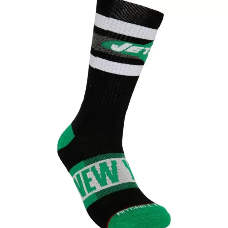 Mitchell & Ness Accessories-Hail Mary Crew Socks New York Jets