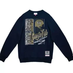 Mitchell & Ness Hoodies & Sweatshirts-Halftime Script Crew Georgia Tech