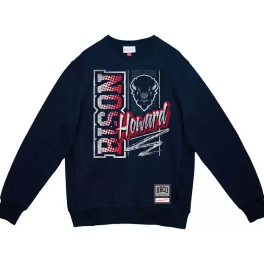 Mitchell & Ness Hoodies & Sweatshirts-Halftime Script Crew Howard University