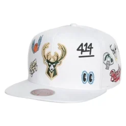 Mitchell & Ness Snapback-Hand Drawn Snapback Milwaukee Bucks