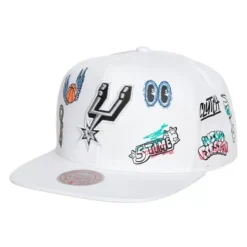 Mitchell & Ness Snapback-Hand Drawn Snapback San Antonio Spurs