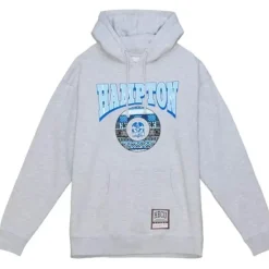 Mitchell & Ness Hoodies & Sweatshirts-Hbcu Pattern Hoody Hampton University