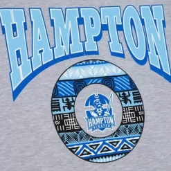 Mitchell & Ness Hoodies & Sweatshirts-Hbcu Pattern Hoody Hampton University