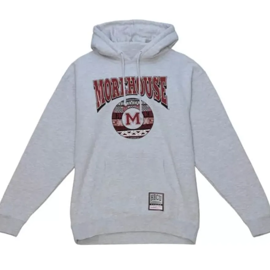 Mitchell & Ness Hoodies & Sweatshirts-Hbcu Pattern Hoody Morehouse College