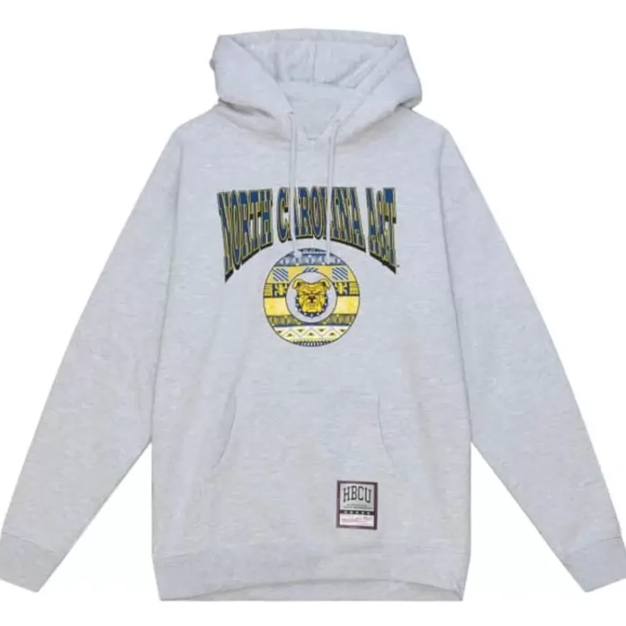 Mitchell & Ness Hoodies & Sweatshirts-Hbcu Pattern Hoody North Carolina A&T University
