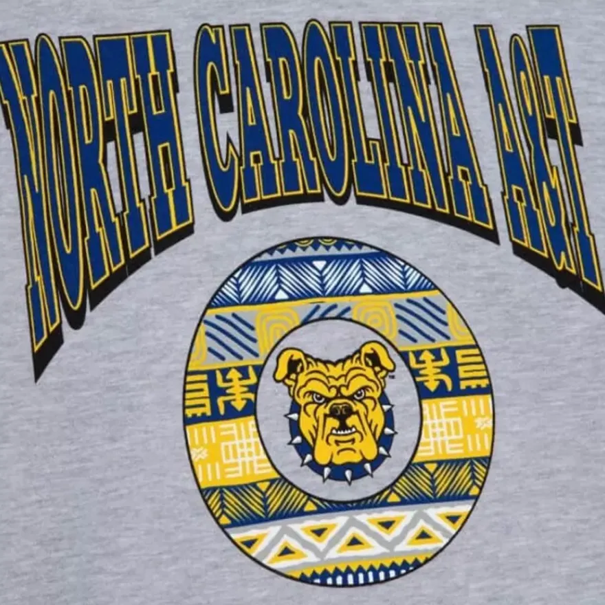 Mitchell & Ness Hoodies & Sweatshirts-Hbcu Pattern Hoody North Carolina A&T University