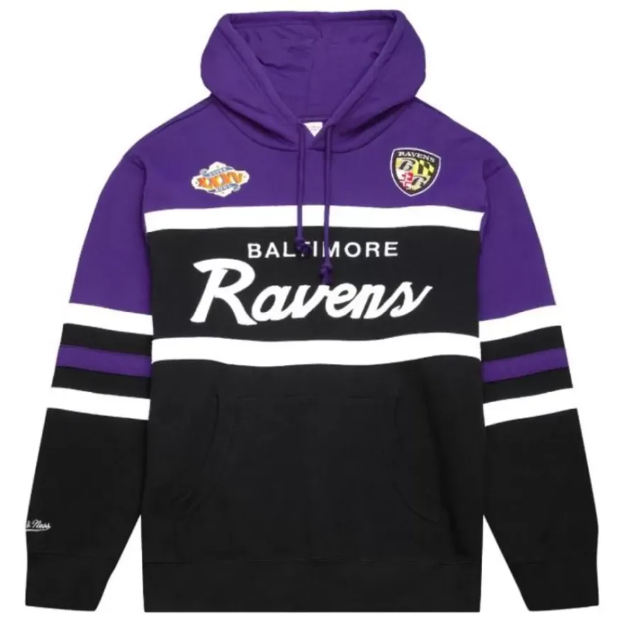 Mitchell & Ness Hoodies & Sweatshirts-Head Coach Hoodie Baltimore Ravens