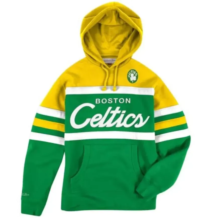 Mitchell & Ness Hoodies & Sweatshirts-Head Coach Hoodie Boston Celtics