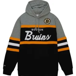 Mitchell & Ness Hoodies & Sweatshirts-Head Coach Hoodie Boston Bruins