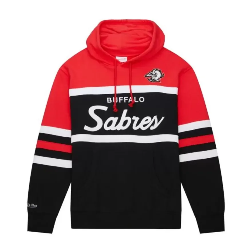 Mitchell & Ness Hoodies & Sweatshirts-Head Coach Hoodie Buffalo Sabres