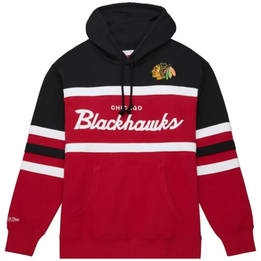 Mitchell & Ness Hoodies & Sweatshirts-Head Coach Hoodie Chicago Blackhawks