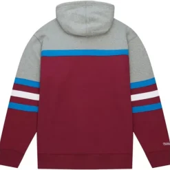 Mitchell & Ness Hoodies & Sweatshirts-Head Coach Hoodie Colorado Avalanche