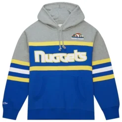 Mitchell & Ness Hoodies & Sweatshirts-Head Coach Hoodie Denver Nuggets