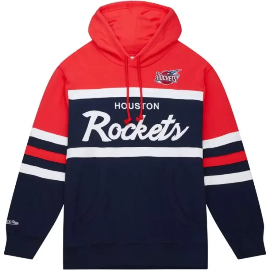 Mitchell & Ness Hoodies & Sweatshirts-Head Coach Hoodie Houston Rockets