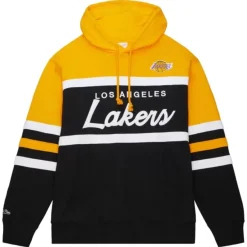 Mitchell & Ness Hoodies & Sweatshirts-Head Coach Hoodie Los Angeles Lakers