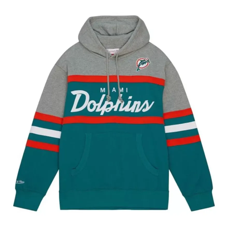 Mitchell & Ness Hoodies & Sweatshirts-Head Coach Hoodie Miami Dolphins