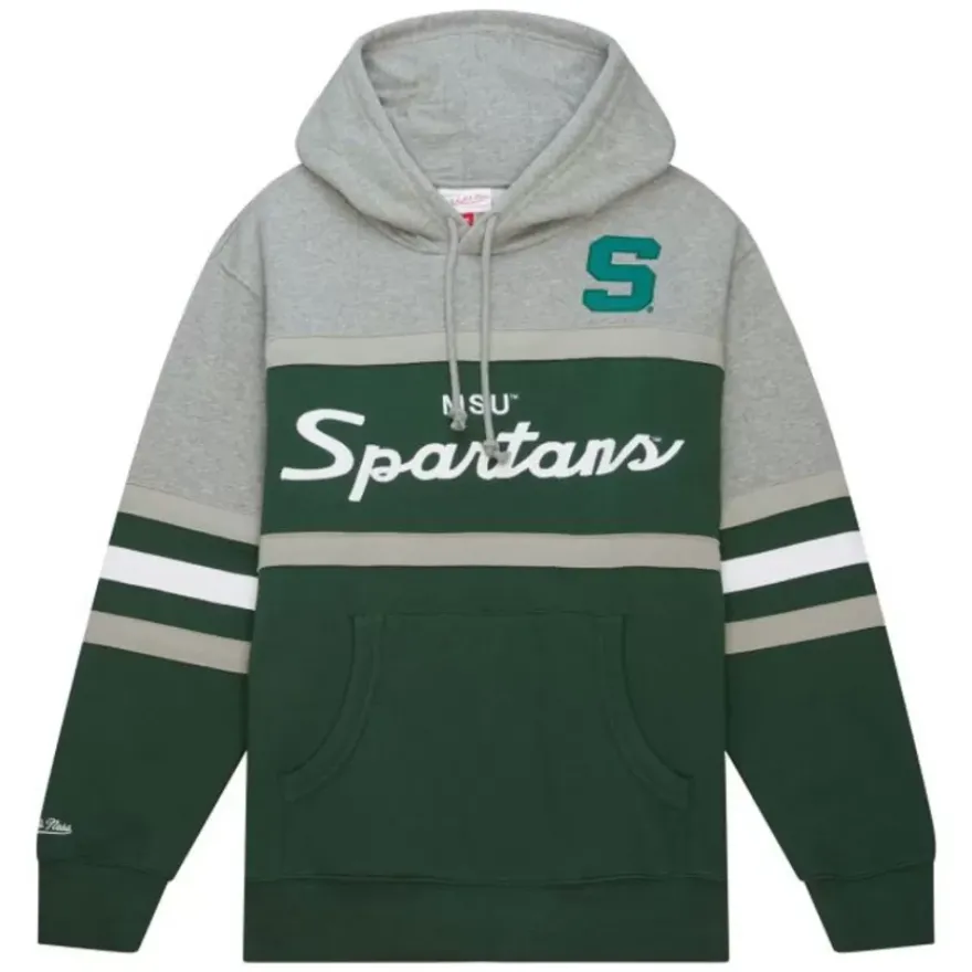 Mitchell & Ness Hoodies & Sweatshirts-Head Coach Hoodie Michigan State University