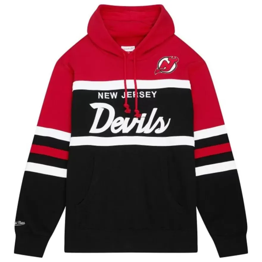 Mitchell & Ness Hoodies & Sweatshirts-Head Coach Hoodie New Jersey Devils