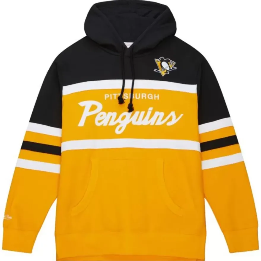 Mitchell & Ness Hoodies & Sweatshirts-Head Coach Hoodie Pittsburgh Penguins