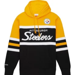 Mitchell & Ness Hoodies & Sweatshirts-Head Coach Hoodie Pittsburgh Steelers
