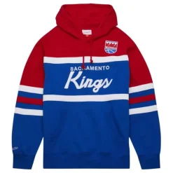 Mitchell & Ness Hoodies & Sweatshirts-Head Coach Hoodie Sacramento Kings