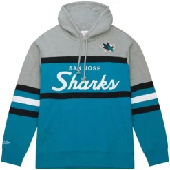 Mitchell & Ness Hoodies & Sweatshirts-Head Coach Hoodie San Jose Sharks