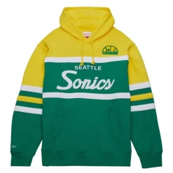 Mitchell & Ness Hoodies & Sweatshirts-Head Coach Hoodie Seattle Supersonics