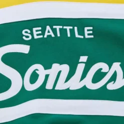 Mitchell & Ness Hoodies & Sweatshirts-Head Coach Hoodie Seattle Supersonics