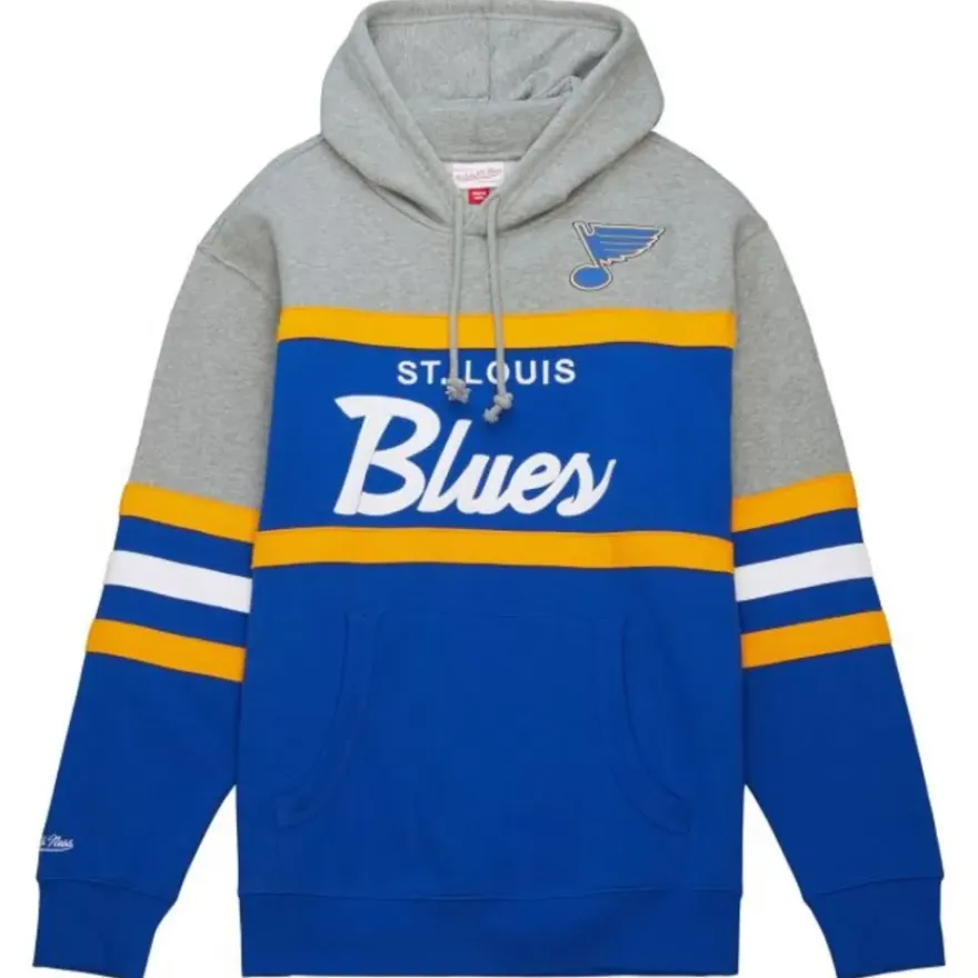 Mitchell & Ness Hoodies & Sweatshirts-Head Coach Hoodie St. Louis Blues