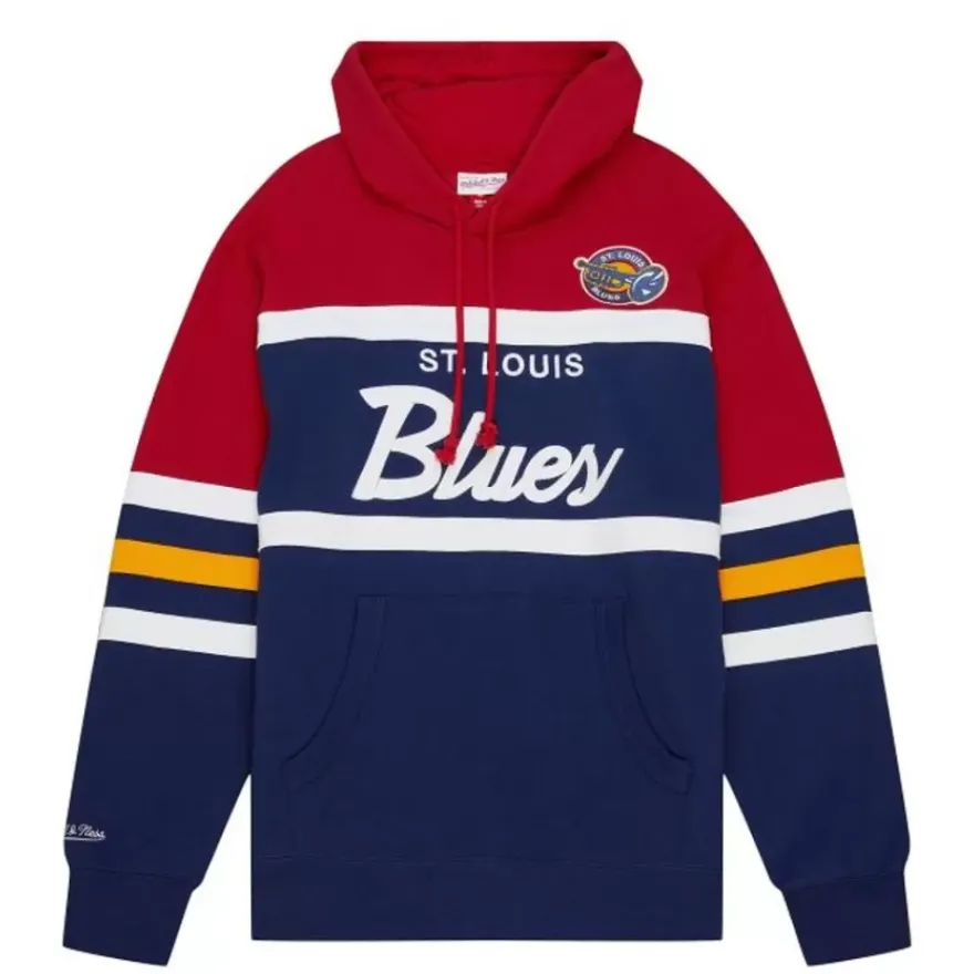 Mitchell & Ness Hoodies & Sweatshirts-Head Coach Hoodie St. Louis Blues