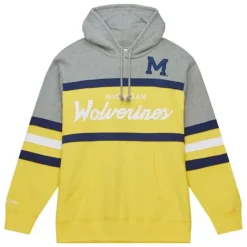 Mitchell & Ness Hoodies & Sweatshirts-Head Coach Hoodie University Of Michigan