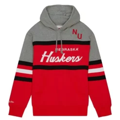 Mitchell & Ness Hoodies & Sweatshirts-Head Coach Hoodie University Of Nebraska - Lincoln