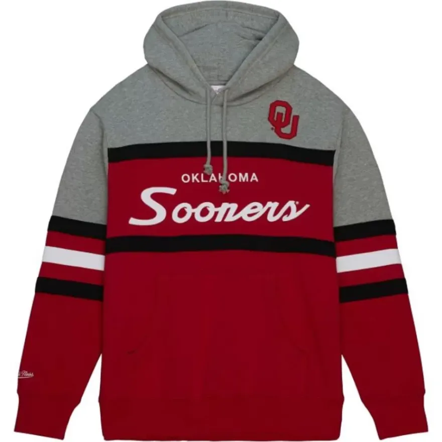Mitchell & Ness Hoodies & Sweatshirts-Head Coach Hoodie University Of Oklahoma