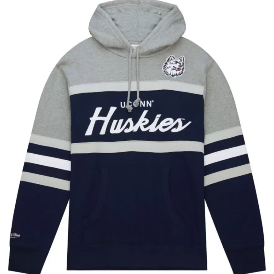 Mitchell & Ness Hoodies & Sweatshirts-Head Coach Hoodie University Of Connecticut