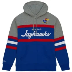 Mitchell & Ness Hoodies & Sweatshirts-Head Coach Hoodie University Of Kansas