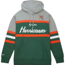 Mitchell & Ness Hoodies & Sweatshirts-Head Coach Hoodie University Of Miami