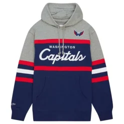 Mitchell & Ness Hoodies & Sweatshirts-Head Coach Hoodie Washington Capitals