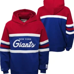 Mitchell & Ness Big Kids-Head Coach Hoody New York Giants