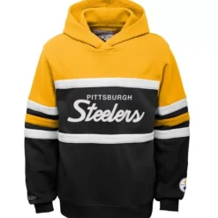 Mitchell & Ness Big Kids-Head Coach Hoody Pittsburgh Steelers