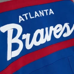 Mitchell & Ness Hoodies & Sweatshirts-Headcoach Hoody Atlanta Braves