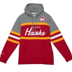 Mitchell & Ness Hoodies & Sweatshirts-Headcoach Hoody Atlanta Hawks