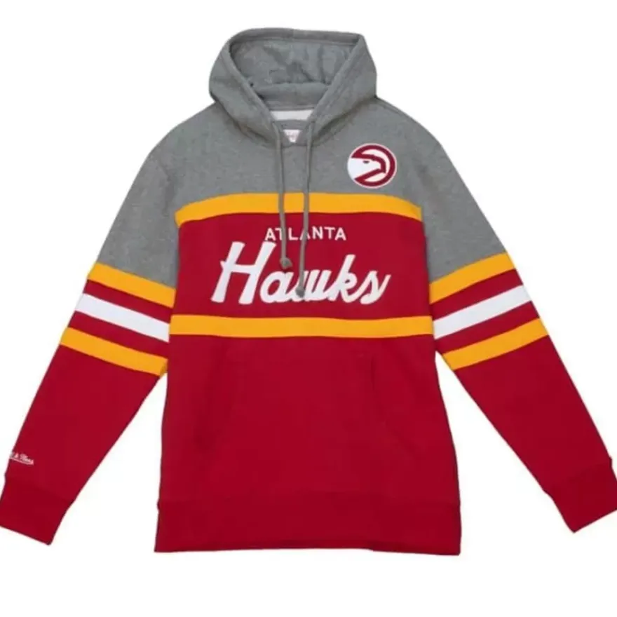 Mitchell & Ness Hoodies & Sweatshirts-Headcoach Hoody Atlanta Hawks