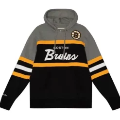 Mitchell & Ness Hoodies & Sweatshirts-Headcoach Hoody Boston Bruins