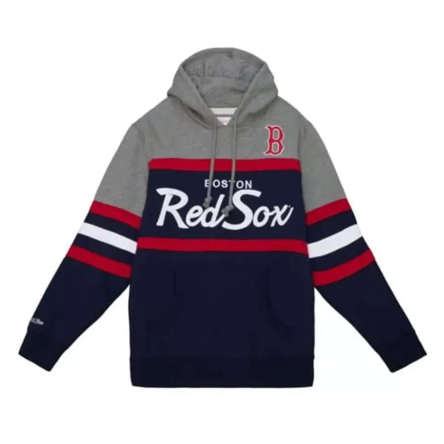 Mitchell & Ness Hoodies & Sweatshirts-Headcoach Hoody Boston Red Sox